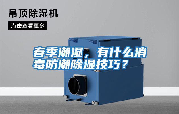 春季潮濕，有什么消毒防潮除濕技巧？