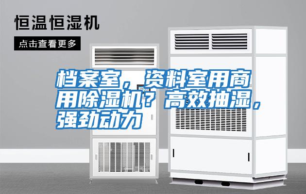 檔案室，資料室用商用除濕機？高效抽濕，強勁動力