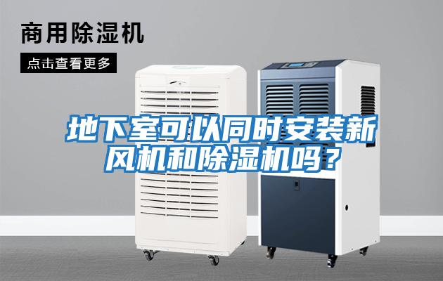 地下室可以同時安裝新風機和除濕機嗎？