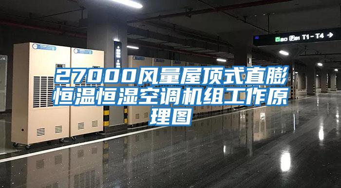 27000風(fēng)量屋頂式直膨恒溫恒濕空調(diào)機(jī)組工作原理圖