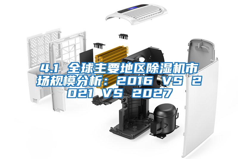 4.1 全球主要地區(qū)除濕機(jī)市場(chǎng)規(guī)模分析：2016 VS 2021 VS 2027