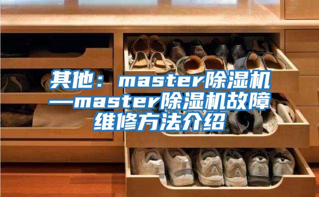 其他：master除濕機(jī)—master除濕機(jī)故障維修方法介紹