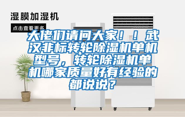 大佬們請問大家?。∥錆h非標轉(zhuǎn)輪除濕機單機型號，轉(zhuǎn)輪除濕機單機哪家質(zhì)量好有經(jīng)驗的都說說？