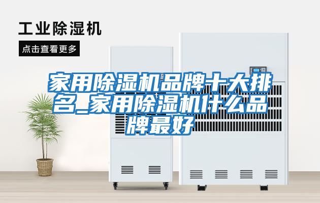 家用除濕機(jī)品牌十大排名_家用除濕機(jī)什么品牌最好