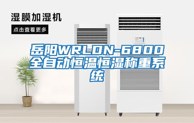 岳陽WRLDN-6800全自動恒溫恒濕稱重系統(tǒng)