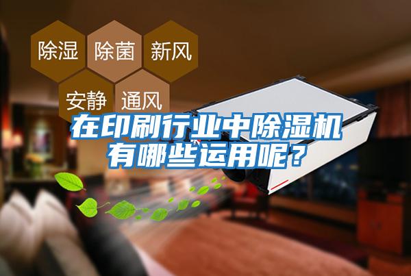 在印刷行業(yè)中除濕機(jī)有哪些運用呢？