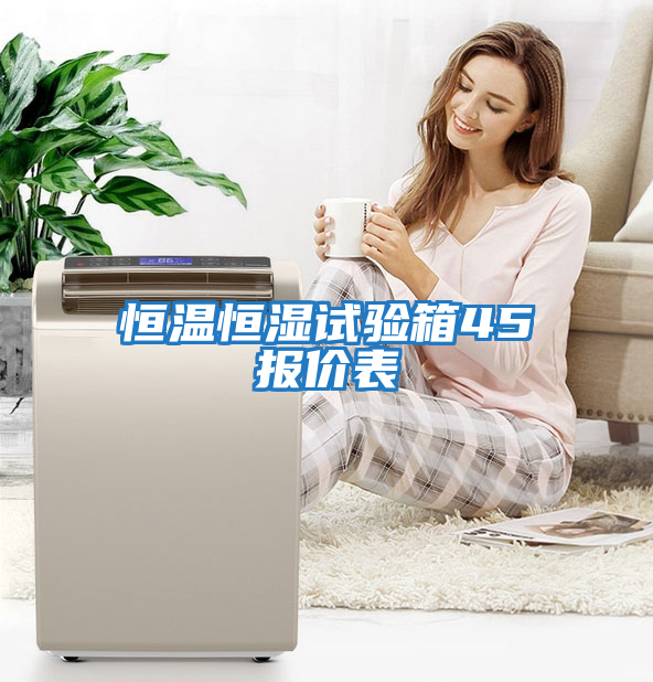 恒溫恒濕試驗箱45℃報價表