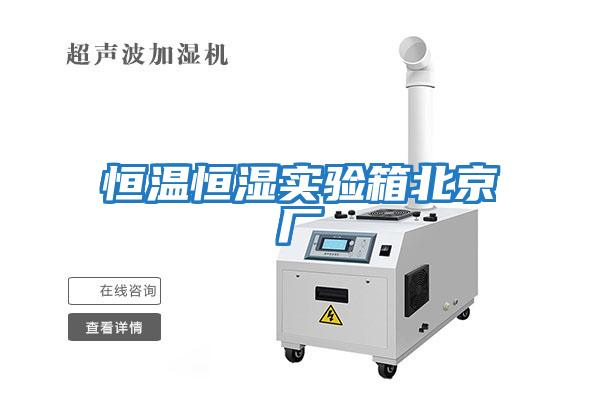 恒溫恒濕實驗箱北京廠