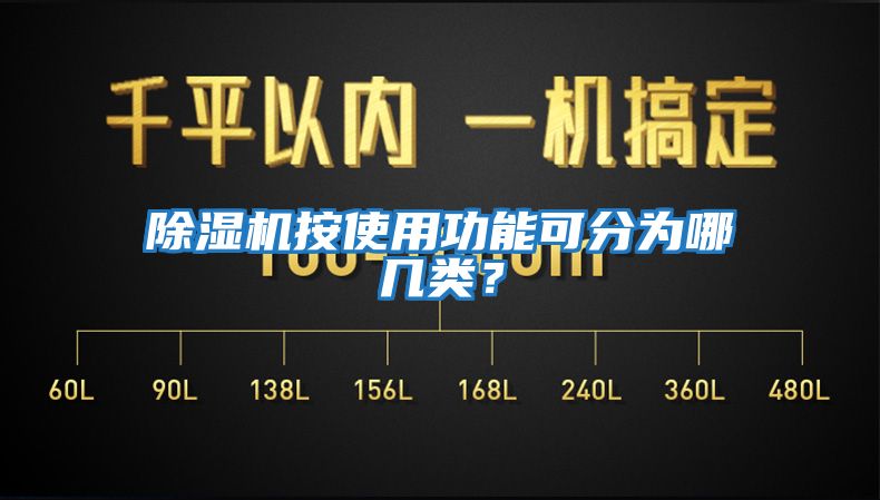 除濕機按使用功能可分為哪幾類？